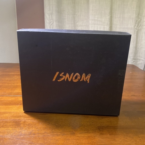 ISNOM Women's Black  Knee High Boots Size 10  NIB - Picture 2 of 16